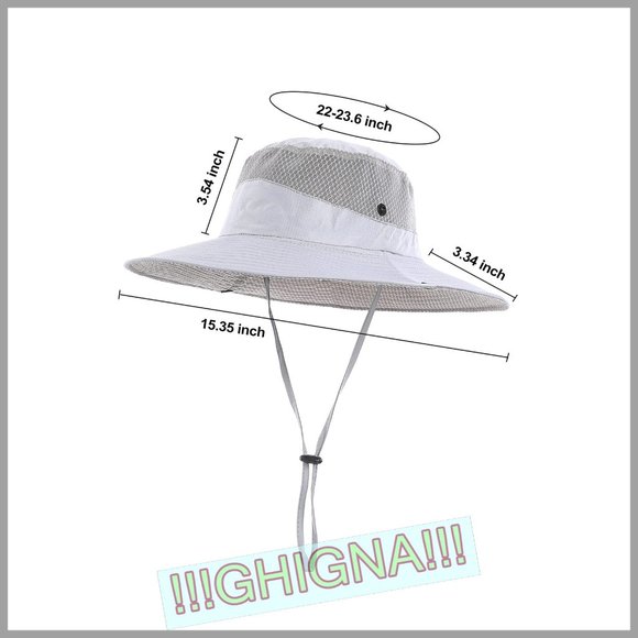 Waterproof Fishing Hat Safari Hat Foldable Boonie Cap - Picture 3 of 4